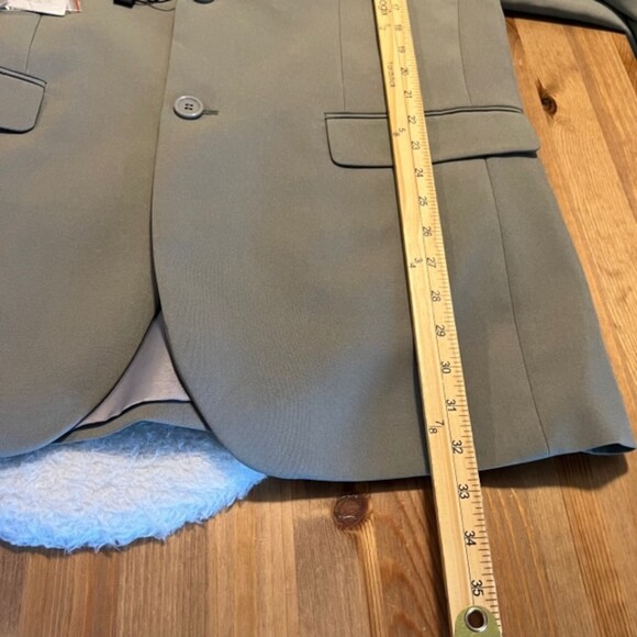 Alain Dupetit Mens 2 Button Suittech Light Grey Sport Coat Blazer 38L x 32W NWT - Picture 12 of 12